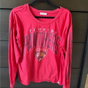 Fanatics Florida Panthers Red Long Sleeve Tee